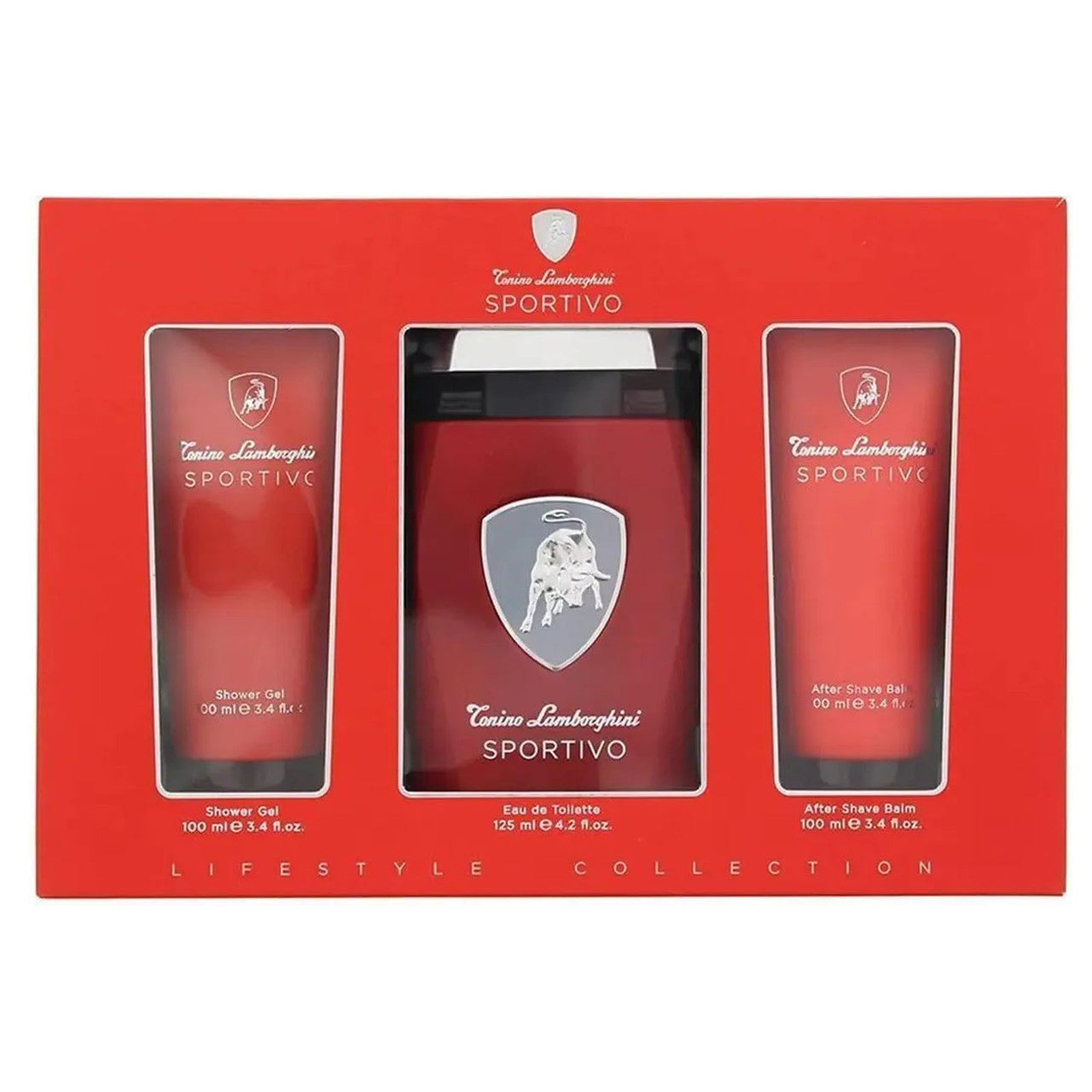 Cofanetto Sportivo Eau De Toilette 125ml + Gel Doccia 100ml + Balsamo After Shave 100ml