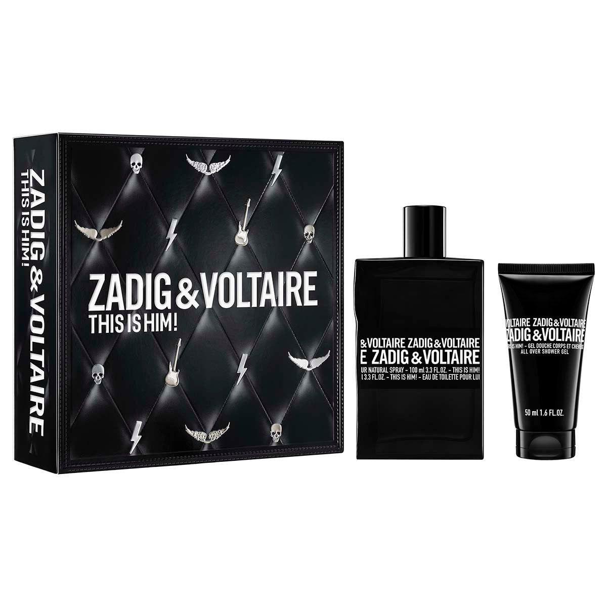 Zadig & Voltaire This is Him! Cofanetto - Eau de Toilette 100ml + Gel Doccia 50ml