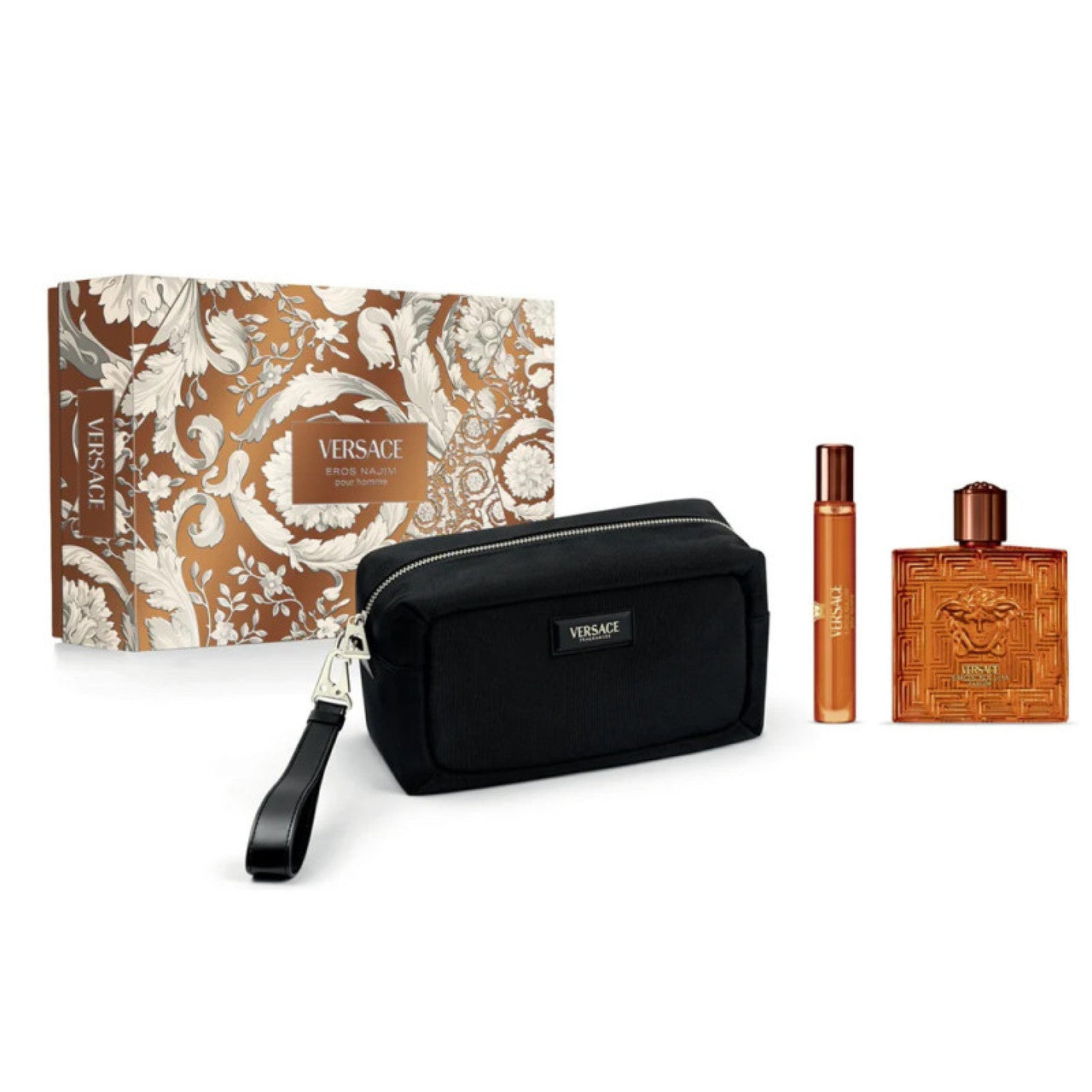 Cofanetto Eros Najim Parfum 100ml Con Travel Spray 10ml E Pochette