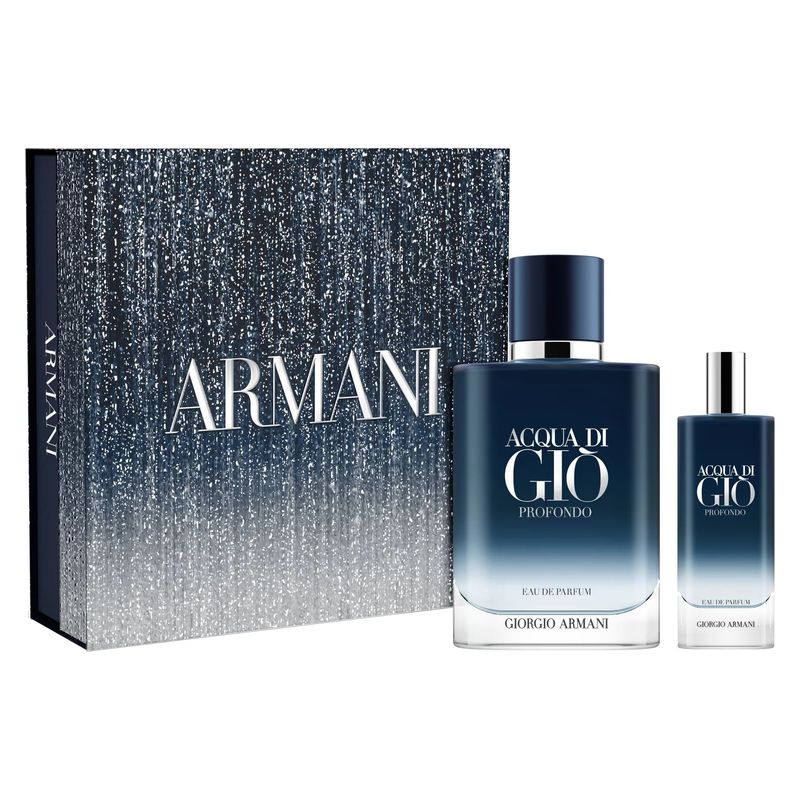 Giorgio Armani Acqua di Giò Profondo Cofanetto - Eau de Parfum 100ml + Travel 15ml